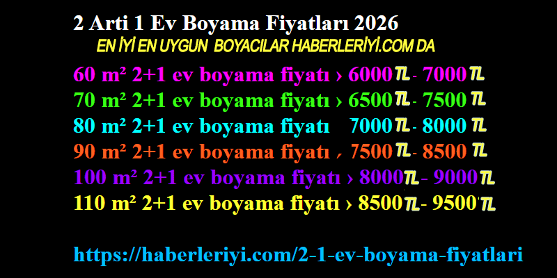 2+1 ev boyama fiyat